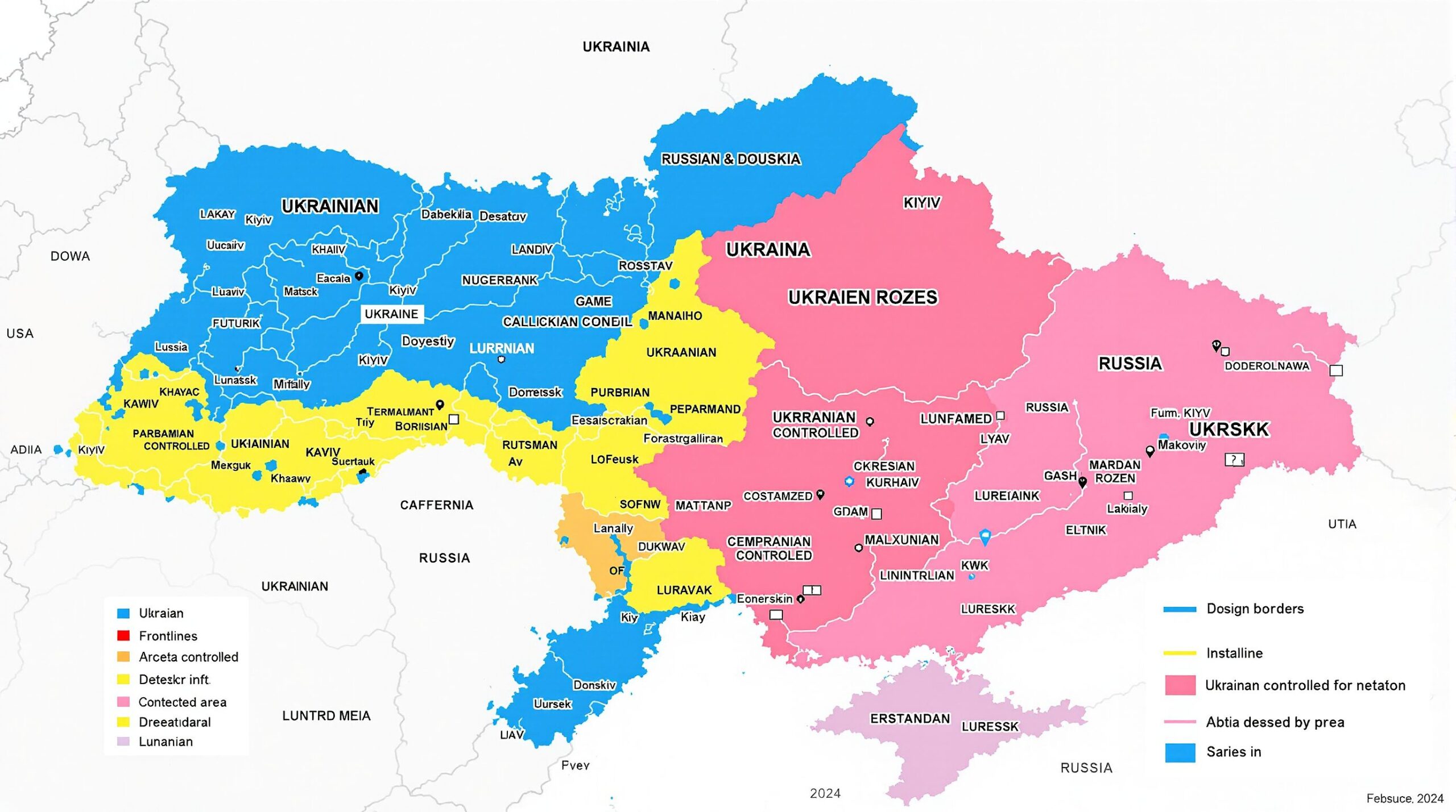 Ucrania Rusia mapa: el análisis territorial actualizado del conflicto en 2024